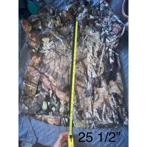 Men's Large Mossy Oak Full Zip Hooded - Picture 8 of 12